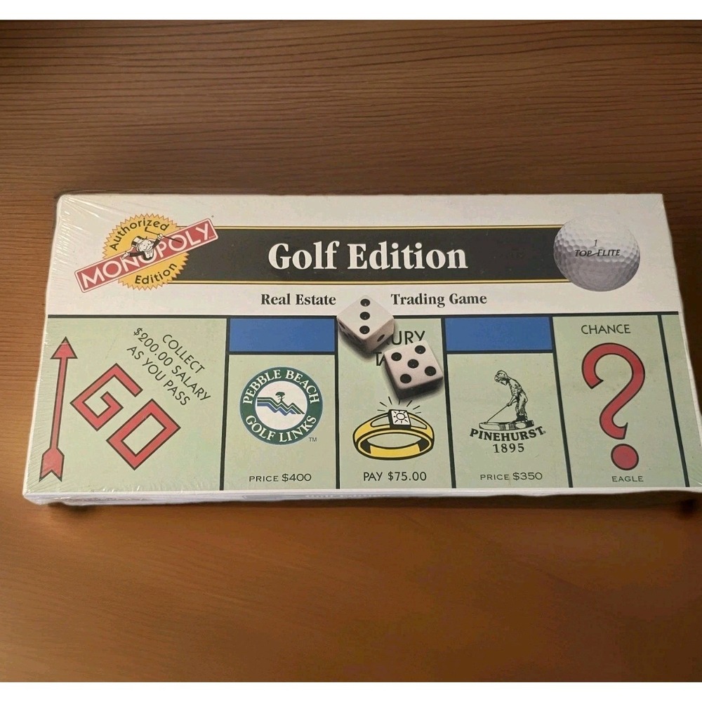 VINTAGE 1994 Golf Edition Monopoly - FACTORY‎ SEALED NEW - USAOPOLY Parker Bros